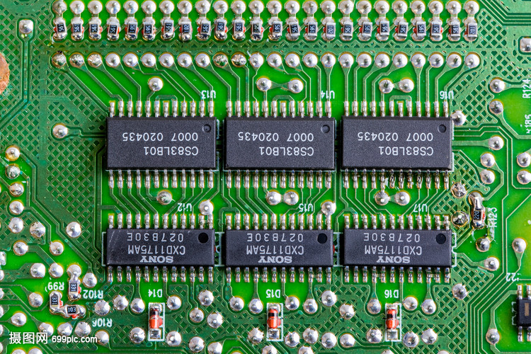 電路板上的集成電路 電腦的大腦與核心